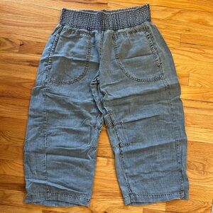 Pilcro Reese Smocked pull on barrel pants